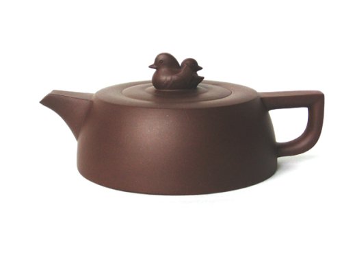 毛丹紫砂壶 鸳鸯戏水 