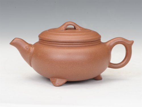 罗有财紫砂壶 三脚如意 