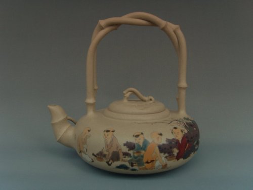 李经强紫砂壶 五子秋歌 