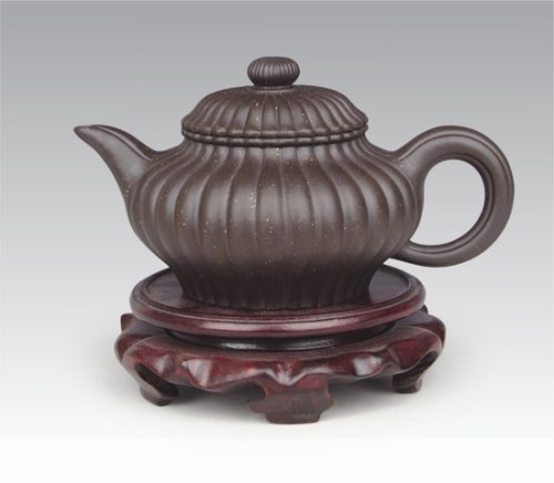 何其仙紫砂壶 高虚扁 