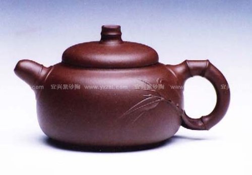 许煜红紫砂壶 权竹壶 