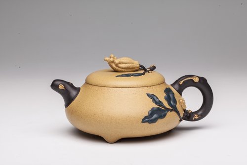 蒋艺华紫砂壶 佛手壶 