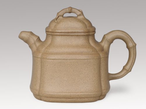 贺洪清紫砂壶 四方竹鼎 