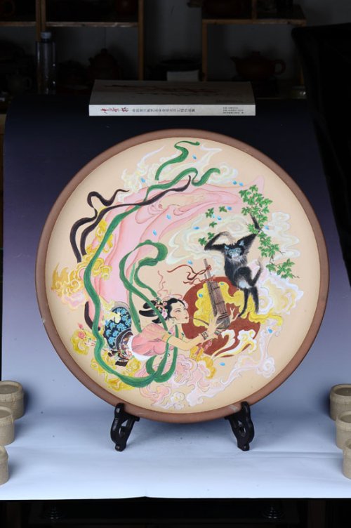 严伟亮紫砂壶 挂盘 