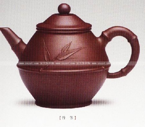 毛文杰紫砂壶 竹笠 