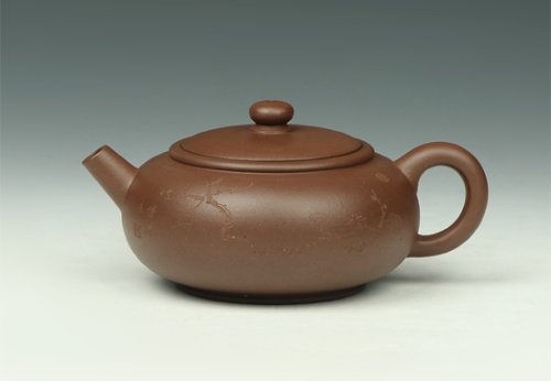 周忠兴紫砂壶 小圆壶 