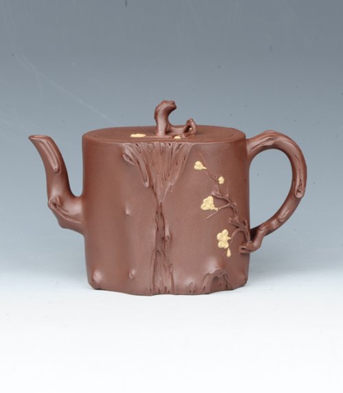 应敏亚紫砂壶 踏雪寻梅 