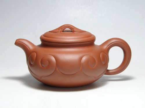 吴秋平紫砂壶 仿古如意 