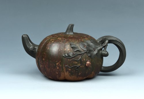 蔡利平紫砂壶 七彩南瓜系列三 