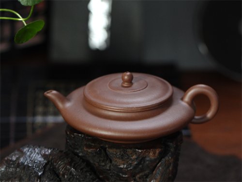 杨惠英紫砂壶 虚扁 