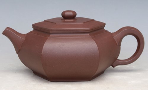 江丽芬紫砂壶 六方壶 
