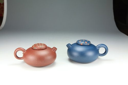 顾勤紫砂壶 花雨情壶 