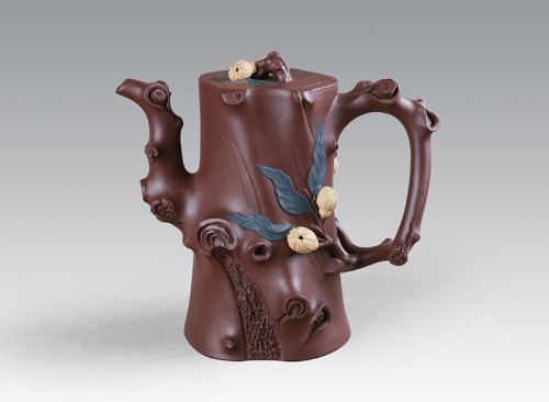 谢曼伦紫砂壶 大佛手桩壶 