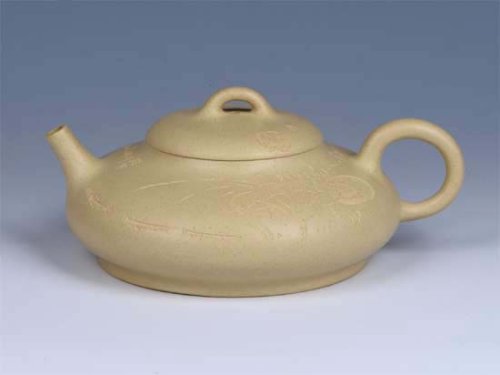 曾红清紫砂壶 - 本山绿泥满瓢 - 