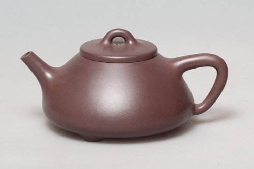 朱叶新紫砂壶 石瓢 
