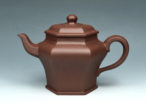刘亚萍紫砂壶 六方宫灯壶 