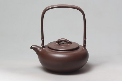 周仪赟紫砂壶 君子提梁 