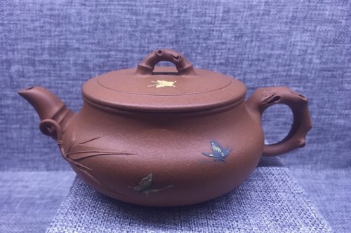 韦瑶紫砂壶 蝴蝶纷飞 