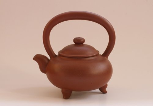 李美玲紫砂壶 三脚提梁 