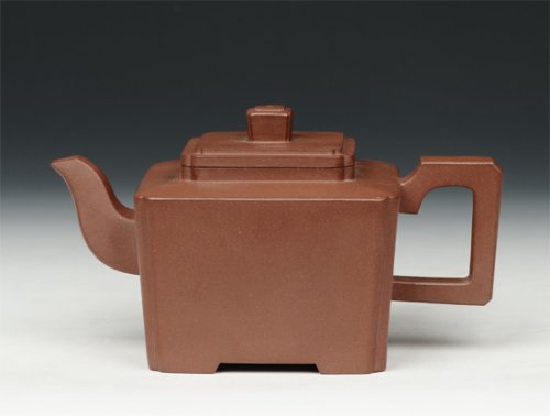 窦锋紫砂壶 四方吉祥 