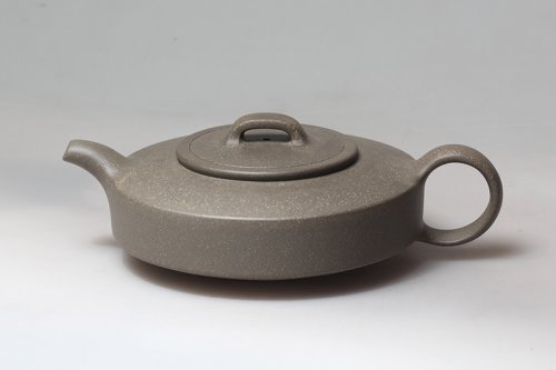 秦永强紫砂壶 扁石 