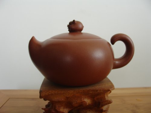 孟小军紫砂壶 金猪纳福清水泥 