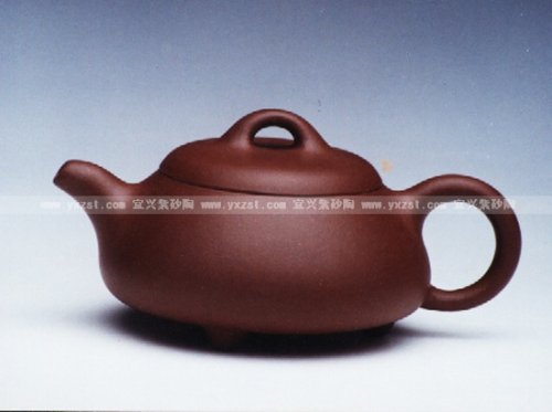 周新保紫砂壶 矮石瓢 