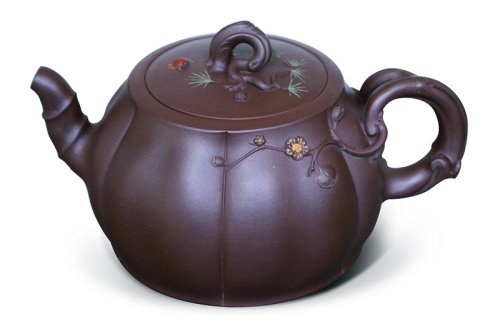 张宏紫砂壶 筋囊三友 