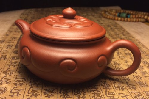 韦瑶紫砂壶 扁如意 180CC 