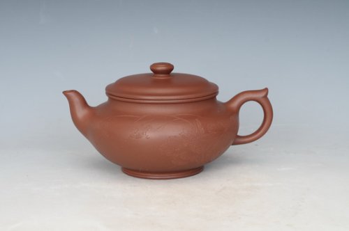 沈更轶紫砂壶 扁樱 