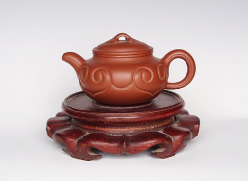 范新芳紫砂壶 仿古如意 