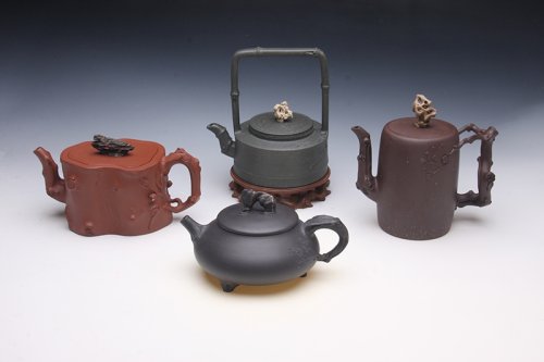 储峰紫砂壶 四大名石 