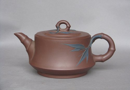 陈午敏紫砂壶 竹段 