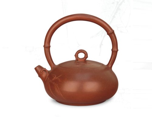 邹旭敏紫砂壶 静竹提梁 