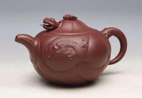 史爱民紫砂壶 鱼化龙 