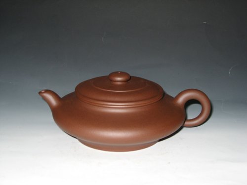 韦钟云紫砂壶 虚扁 