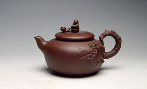 沈寅华紫砂壶 金猴献寿壶 