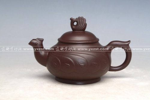 张爱英紫砂壶 孔雀开屏 