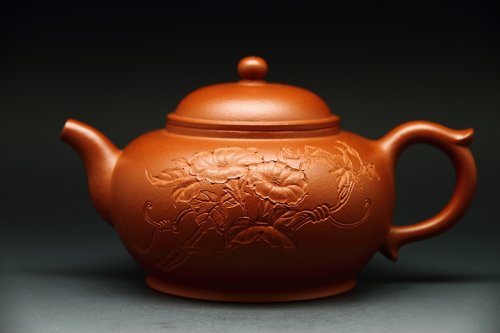 朱芊芊紫砂壶 欣欣向荣壶 