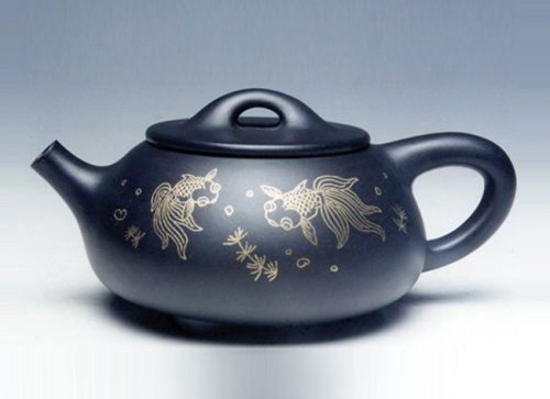 陈正初紫砂壶 金玉石瓢 350CC 