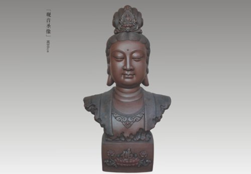 申屠国洪紫砂壶 观音圣像 