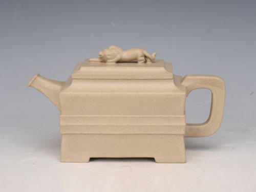 邵文紫砂壶 青狮 