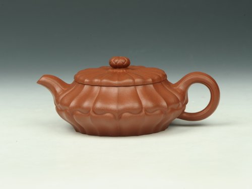 李军紫砂壶 合菱 