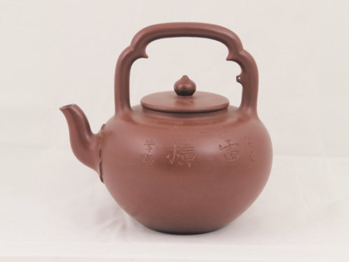 叶洪斌紫砂壶 吴径提梁 