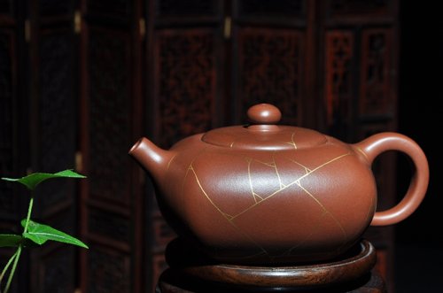 孙立强紫砂壶 冰纹润宝 