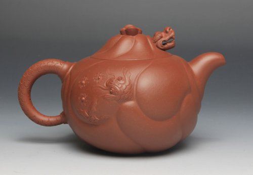 王小苏紫砂壶 老鱼化龙 