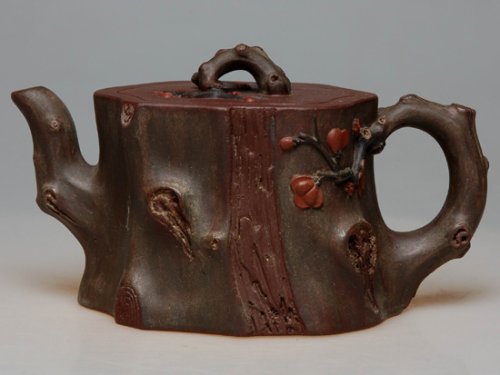 郑永平紫砂壶 梅桩  250cc 