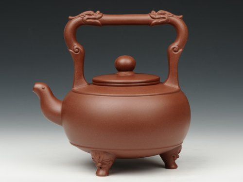 王秀娟紫砂壶 三星提梁 