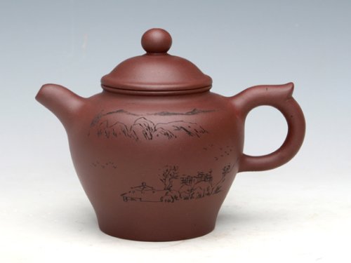 朱新南紫砂壶 古韵（紫泥）400ML 