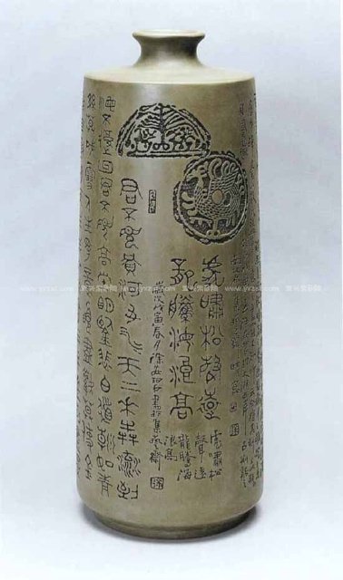 徐安碧紫砂壶 古韵瓶 